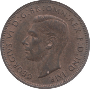 1942 HALFPENNY ( UNC ) 18 - Halfpenny - Cambridgeshire Coins