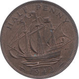1942 HALFPENNY ( UNC ) 18 - Halfpenny - Cambridgeshire Coins