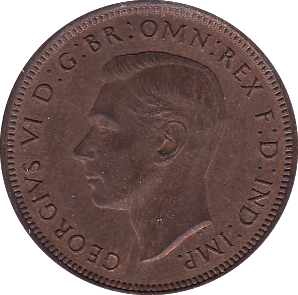 1942 HALFPENNY ( UNC ) - Halfpenny - Cambridgeshire Coins