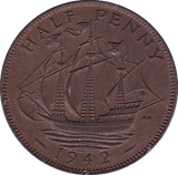 1942 HALFPENNY ( UNC ) - Halfpenny - Cambridgeshire Coins