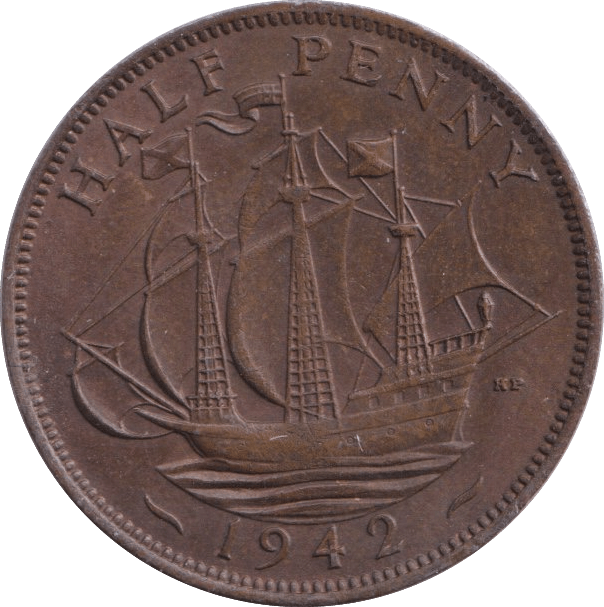 1942 HALFPENNY ( UNC ) - Halfpenny - Cambridgeshire Coins