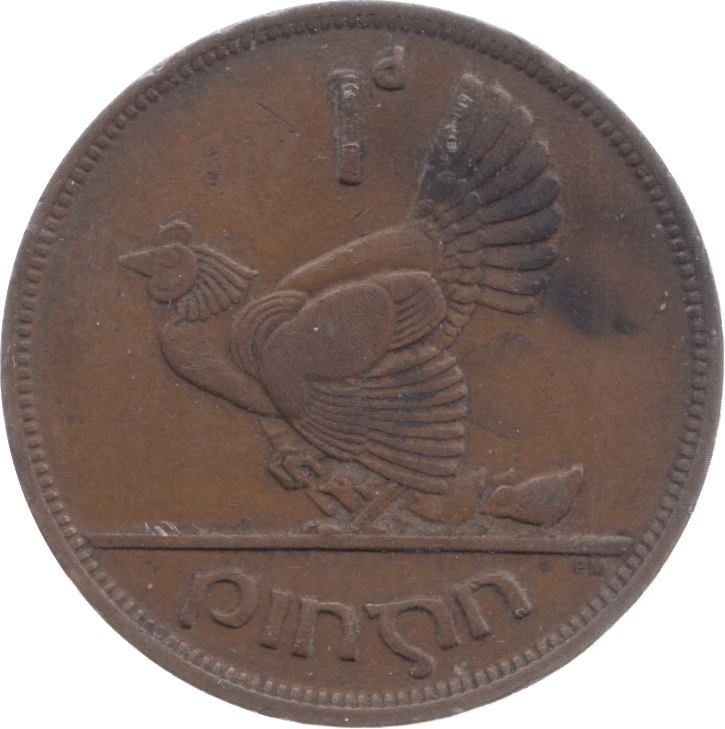 1942 IRELAND ONE PENNY - WORLD COINS - Cambridgeshire Coins