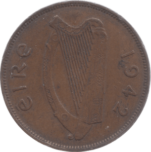1942 IRELAND ONE PENNY - WORLD COINS - Cambridgeshire Coins