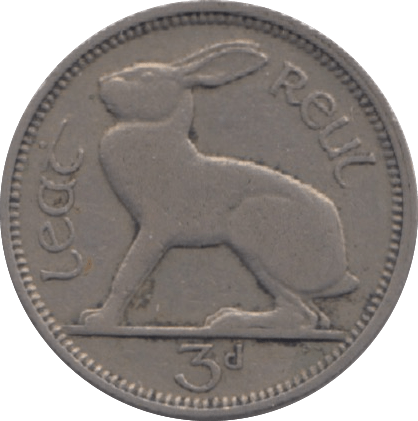 1942 IRELAND THREEPENCE - WORLD COINS - Cambridgeshire Coins