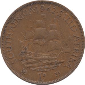 1942 PENNY SOUTH AFRICA - WORLD COINS - Cambridgeshire Coins