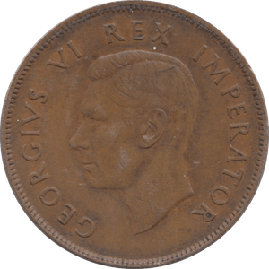 1942 PENNY SOUTH AFRICA - WORLD COINS - Cambridgeshire Coins