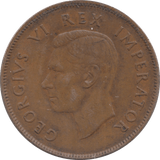 1942 PENNY SOUTH AFRICA - WORLD COINS - Cambridgeshire Coins