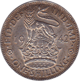 1942 SHILLING ( AUNC ) - Shilling - Cambridgeshire Coins