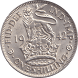 1942 SHILLING ( AUNC ) - Shilling - Cambridgeshire Coins
