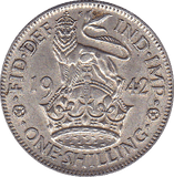 1942 SHILLING ENGLISH ( EF ) - Shilling - Cambridgeshire Coins
