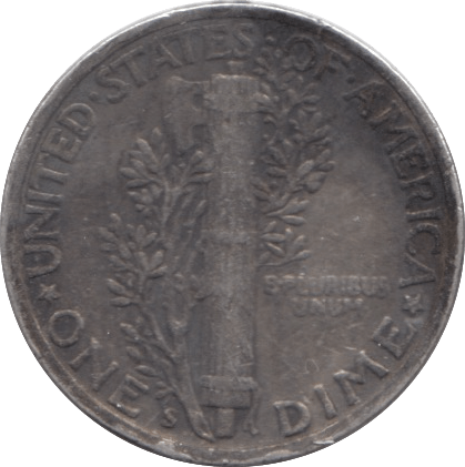 1942 SILVER 1 DIME USA - SILVER WORLD COINS - Cambridgeshire Coins