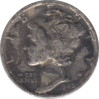 1942 SILVER 1 DIME USA - SILVER WORLD COINS - Cambridgeshire Coins