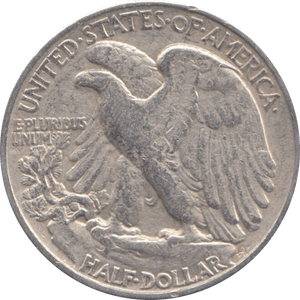 1942 SILVER HALF DOLLAR USA A - WORLD SILVER COINS - Cambridgeshire Coins