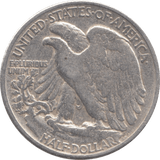 1942 SILVER HALF DOLLAR USA B - WORLD SILVER COINS - Cambridgeshire Coins