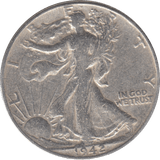 1942 SILVER HALF DOLLAR USA B - WORLD SILVER COINS - Cambridgeshire Coins
