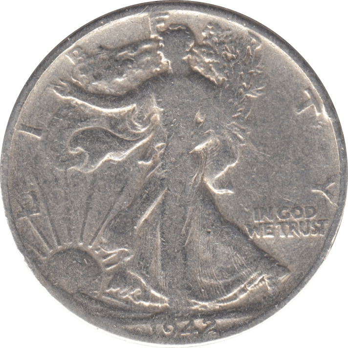 1942 SILVER HALF DOLLAR USA C - WORLD SILVER COINS - Cambridgeshire Coins