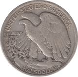 1942 SILVER HALF DOLLAR USA - SILVER WORLD COINS - Cambridgeshire Coins