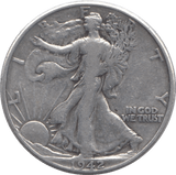 1942 SILVER HALF DOLLAR USA - SILVER WORLD COINS - Cambridgeshire Coins