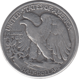 1942 SILVER HALF DOLLAR USA - SILVER WORLD COINS - Cambridgeshire Coins