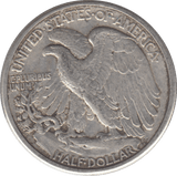 1942 SILVER HALF DOLLAR USA - SILVER WORLD COINS - Cambridgeshire Coins