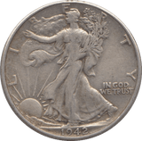 1942 SILVER HALF DOLLAR USA - SILVER WORLD COINS - Cambridgeshire Coins