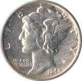 1942 SILVER ONE DIME USA - SILVER WORLD COINS - Cambridgeshire Coins