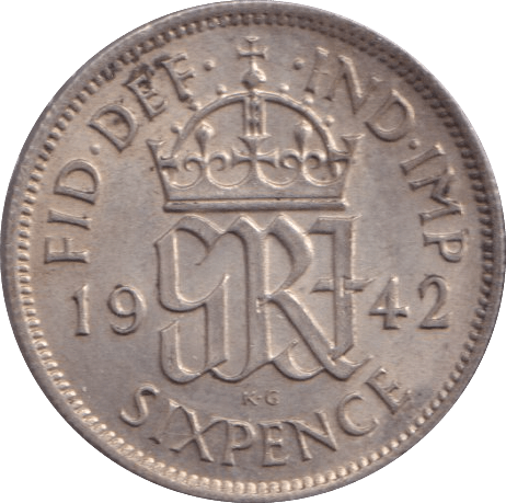 1942 SIXPENCE ( AUNC ) - Sixpence - Cambridgeshire Coins