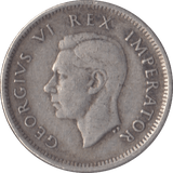 1942 SOUTH AFRICA SILVER SIXPENCE - SILVER WORLD COINS - Cambridgeshire Coins