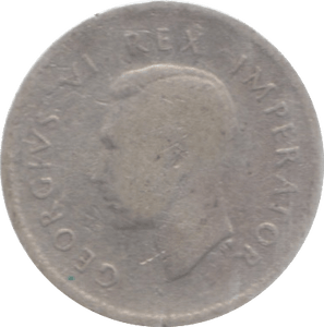 1942 SOUTH AFRICA SILVER THREEPENCE - SILVER WORLD COINS - Cambridgeshire Coins