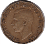 1942 THREEPENCE ( EF ) BRASS - Threepence - Cambridgeshire Coins