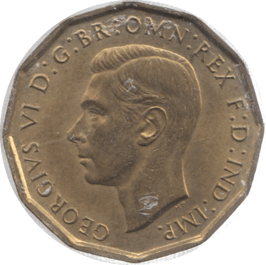 1942 THREEPENCE ( UNC ) 26 - Threepence - Cambridgeshire Coins