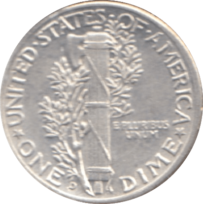 1942 USA SILVER 1 DIME - SILVER WORLD COINS - Cambridgeshire Coins