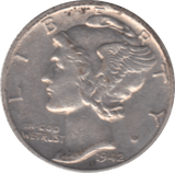 1942 USA SILVER DIME 10 CENTS - SILVER WORLD COINS - Cambridgeshire Coins