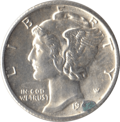 1942 USA SILVER DIME SAN FRANCISCO MINT - SILVER WORLD COINS - Cambridgeshire Coins