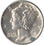 1942 USA SILVER DIME SAN FRANCISCO MINT - SILVER WORLD COINS - Cambridgeshire Coins