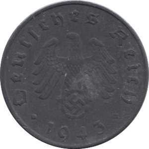 1943 10 REICHSPFENNIG GERMANY - WORLD COINS - Cambridgeshire Coins