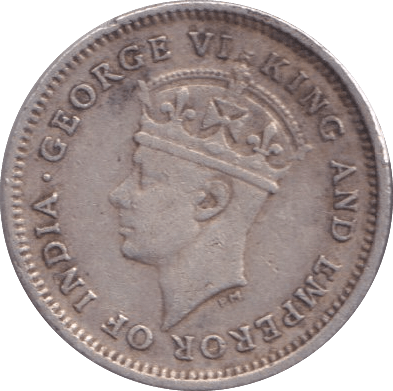 1943 4 PENCE INDIA - WORLD COINS - Cambridgeshire Coins