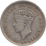 1943 5 CENTS MALAYA - WORLD COINS - Cambridgeshire Coins