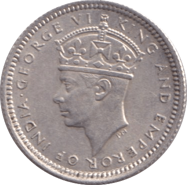 1943 5 CENTS MALAYA - WORLD COINS - Cambridgeshire Coins