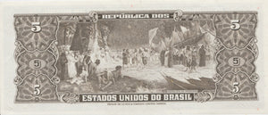 1943 5 CRUZEIROS BANKNOTE BRAZIL REF 583 - World Banknotes - Cambridgeshire Coins