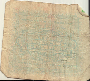 1943 BANK OF ITALY FIVE LIRE BANKNOTE REF 1261 - World Banknotes - Cambridgeshire Coins