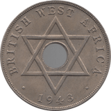1943 COPPER/NICKLE PENNY BRITISH WEST AFRICA REF H156 - WORLD COINS - Cambridgeshire Coins