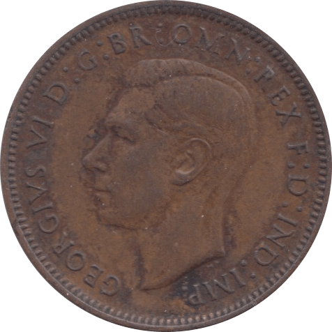 1943 FARTHING ( EF ) - Farthing - Cambridgeshire Coins