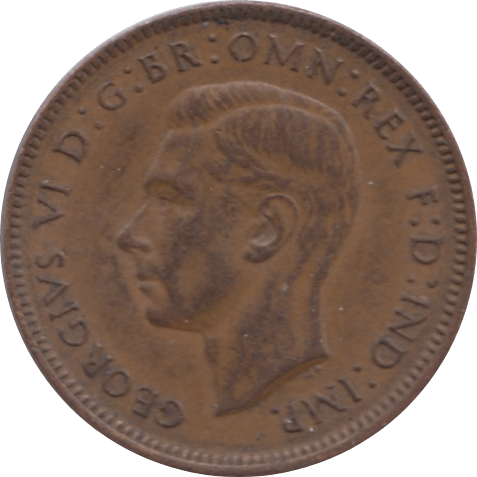 1943 FARTHING ( UNC ) 1 - Farthing - Cambridgeshire Coins