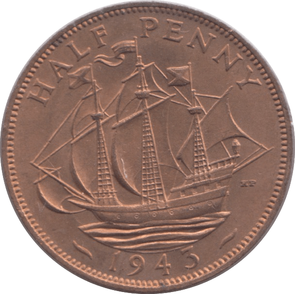 1943 HALFPENNY ( BU ) - Halfpenny - Cambridgeshire Coins