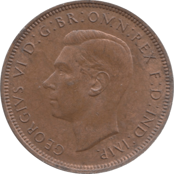 1943 HALFPENNY ( UNC ) 26 - Halfpenny - Cambridgeshire Coins