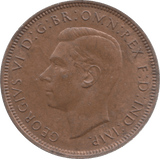 1943 HALFPENNY ( UNC ) 26 - Halfpenny - Cambridgeshire Coins