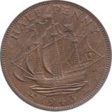 1943 HALFPENNY ( UNC ) 26 - Halfpenny - Cambridgeshire Coins