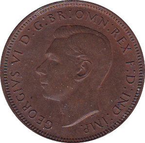 1943 HALFPENNY ( UNC ) - Halfpenny - Cambridgeshire Coins