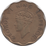 1943 INDIA ONE ANNA - WORLD COINS - Cambridgeshire Coins